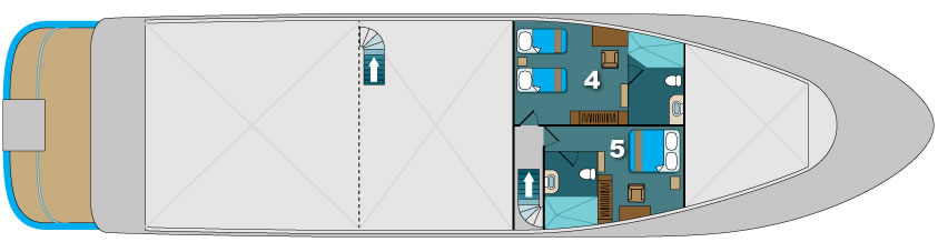 Galapagos Paradise Dreams - Lower Deck